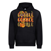 Black Gobble gobble turkey Thanksgiving Urban Hoodie - NancyCooperArtShop