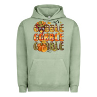 Pigment Oil Green Gobble gobble turkey Thanksgiving Urban Hoodie - NancyCooperArtShop
