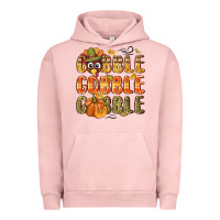 Pigment Salmon Gobble gobble turkey Thanksgiving Urban Hoodie - NancyCooperArtShop