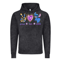 Vintage Black peace love stitch Vintage Hoodie - texasbilliewilder