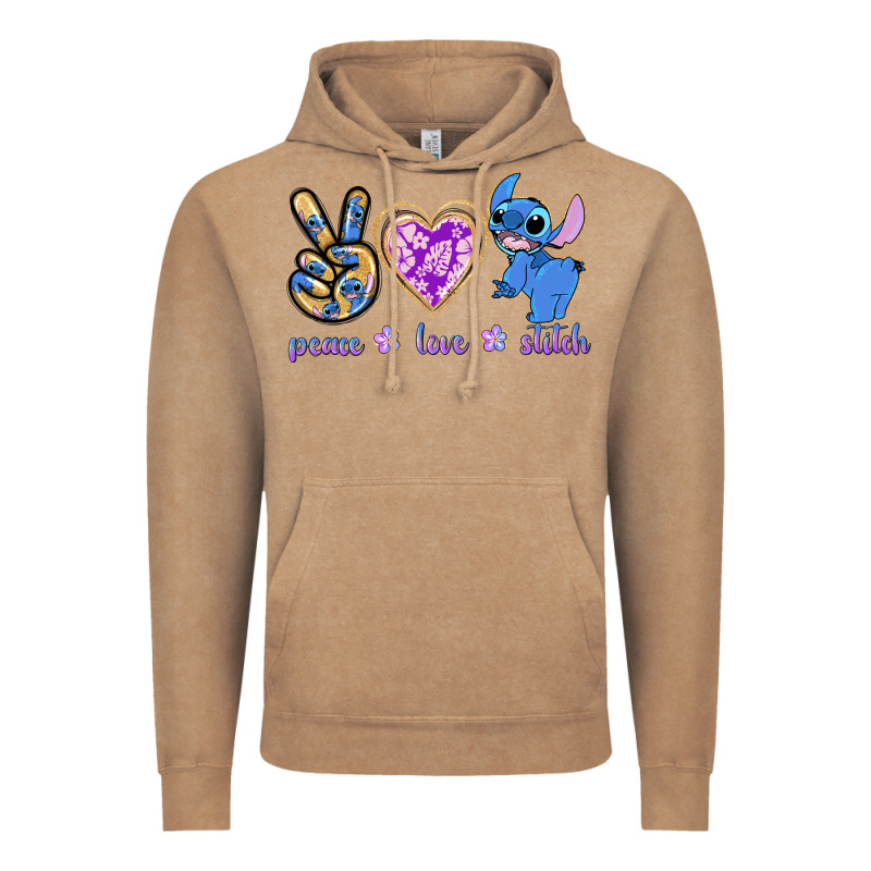 Peace Love Stitch Vintage Hoodie by texasbilliewilder | Teevron