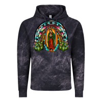 Cloud Black our lady of guadalupe rainbow Vintage Hoodie - JahusDesignShop