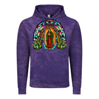 Cloud Purple our lady of guadalupe rainbow Vintage Hoodie - JahusDesignShop
