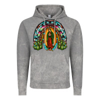 Cloud Rock our lady of guadalupe rainbow Vintage Hoodie - JahusDesignShop