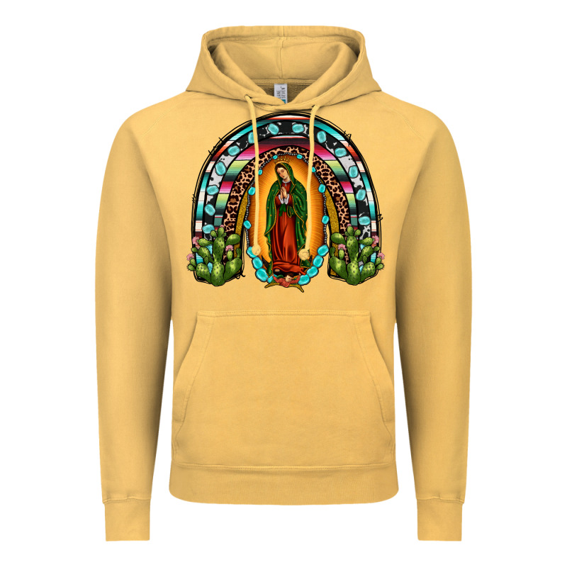 Our Lady Of Guadalupe Rainbow Vintage Hoodie by JahusDesignShop | Teevron