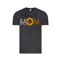 Vintage Black blessed mom Vintage Tee - CowhideDigitalArt