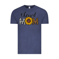 Vintage Denim blessed mom Vintage Tee - CowhideDigitalArt