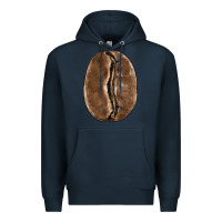 Navy coffee bean Premium Hoodie - BarkalooDesign