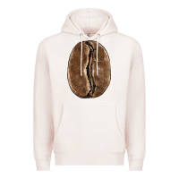 Pale Pink coffee bean Premium Hoodie - BarkalooDesign