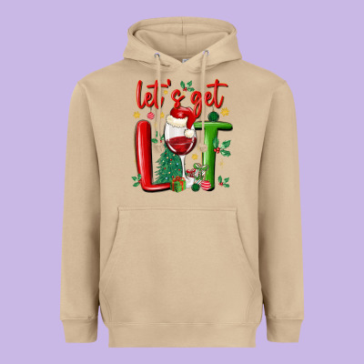Let's Get Lit Heavyweight Hoodie Designed By Maliassmallbusiness