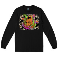 Black halloween horseshoe Long Sleeve Tee - JahusDesignShop