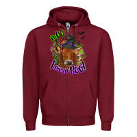 Burgundy Moo i mean boo Cow Zipper Hoodie - NancyCooperArtShop