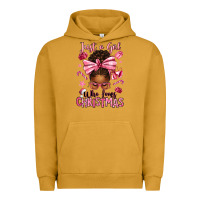 Pigment Peanut Butter just a girl who loves pink christmas afro messy bu Urban Hoodie - texasbilliewilder