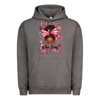 Pigment Tornado just a girl who loves pink christmas afro messy bu Urban Hoodie - texasbilliewilder