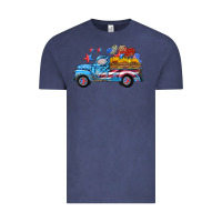 Vintage Denim american truck and flag with stars Vintage Tee - HRA Design Shop