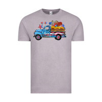 Vintage Zinc american truck and flag with stars Vintage Tee - HRA Design Shop