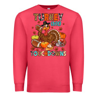Cardinal turkey and touchdowns Premium Sweatshirt - MaliasSmallBusiness