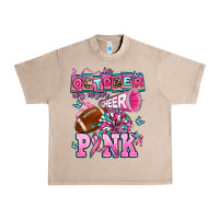 French Oak in october we wear cheer pink football Urban Heavy Tee - AdoDesignShop