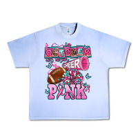 Grape Ice in october we wear cheer pink football Urban Heavy Tee - AdoDesignShop
