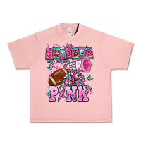Salmon in october we wear cheer pink football Urban Heavy Tee - AdoDesignShop