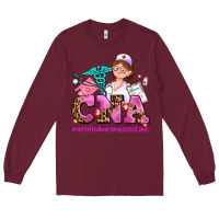 Burgundy cna certified nursing assistant Long Sleeve Tee - AdoDesignShop