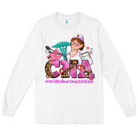 White cna certified nursing assistant Long Sleeve Tee - AdoDesignShop