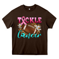Chocolate Brown Tackle Cancer Heavy Core Tee - Artiststas