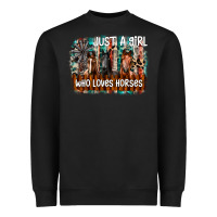 Just A Girl Who Loves Horses Heavyweight Sweatshirt | Teevron