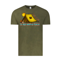 Vintage Olive camping is my happy place Vintage Tee - CowhideDigitalArt