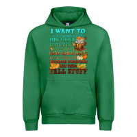 Emerald I want to Fall stuff Urban Hoodie - NancyCooperArtShop