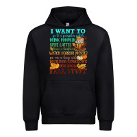Foreset Green I want to Fall stuff Urban Hoodie - NancyCooperArtShop