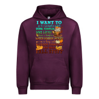 Mauve Wine I want to Fall stuff Urban Hoodie - NancyCooperArtShop