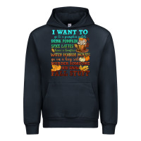 Navy I want to Fall stuff Urban Hoodie - NancyCooperArtShop