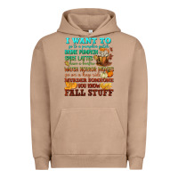 Pigment Burro I want to Fall stuff Urban Hoodie - NancyCooperArtShop