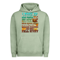 Pigment Oil Green I want to Fall stuff Urban Hoodie - NancyCooperArtShop