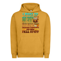 Pigment Peanut Butter I want to Fall stuff Urban Hoodie - NancyCooperArtShop