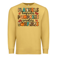 Antique Gold flannels hayrides pumpkinsbonfires Premium Sweatshirt - MaliasSmallBusiness