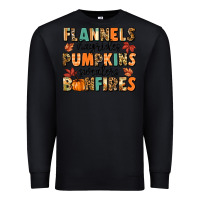 Black flannels hayrides pumpkinsbonfires Premium Sweatshirt - MaliasSmallBusiness