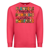Cardinal flannels hayrides pumpkinsbonfires Premium Sweatshirt - MaliasSmallBusiness