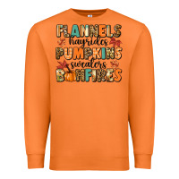 Carrot flannels hayrides pumpkinsbonfires Premium Sweatshirt - MaliasSmallBusiness