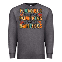 Charcoal Heather flannels hayrides pumpkinsbonfires Premium Sweatshirt - MaliasSmallBusiness