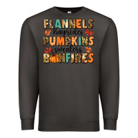 Smoke flannels hayrides pumpkinsbonfires Premium Sweatshirt - MaliasSmallBusiness