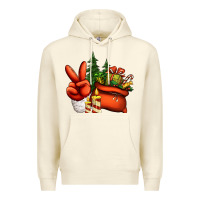 Sandshell christmas santa claus peace hand Premium Hoodie - Jasminsmagicworld