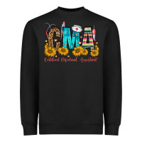 Black cma certified medical assistant Heavyweight Sweatshirt - FaDigitalArtStudio