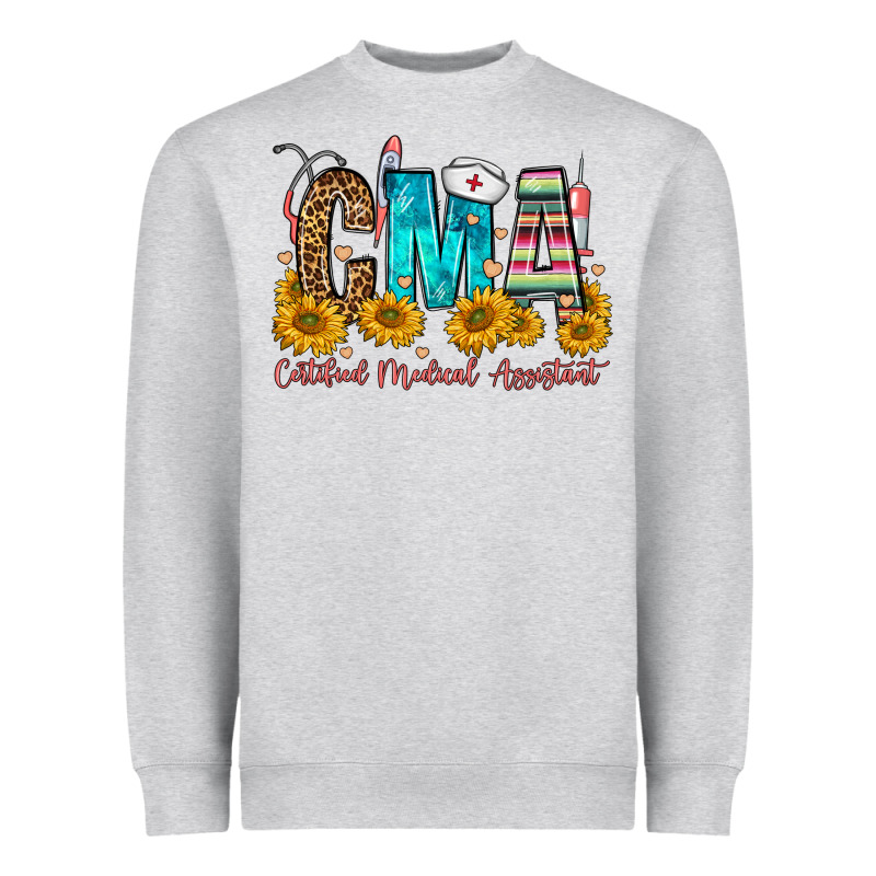 Cma Certified Medical Assistant Heavyweight Sweatshirt by FaDigitalArtStudio | Teevron