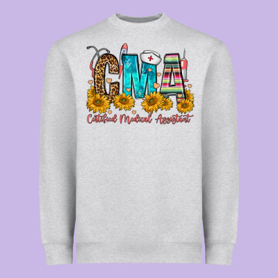 Cma Certified Medical Assistant Heavyweight Sweatshirt Designed By Fadigitalartstudio