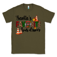 Army Green santa's favorite bus driver Classic Tee - AdoDesignShop