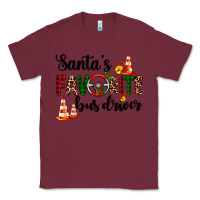 Burgundy santa's favorite bus driver Classic Tee - AdoDesignShop