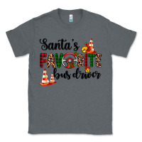 Charcoal Heather santa's favorite bus driver Classic Tee - AdoDesignShop