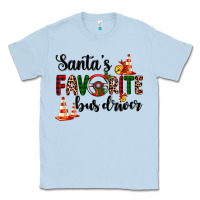 Dusty Blue santa's favorite bus driver Classic Tee - AdoDesignShop